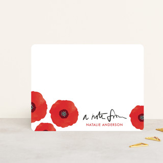 Poppy Talk Personalized Stationery