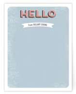 Retro Hello Personalized Stationery
