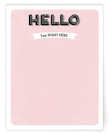 Retro Hello Personalized Stationery