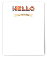 Retro Hello Personalized Stationery