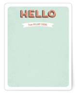 Retro Hello Personalized Stationery