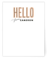 Total Hello Personalized Stationery