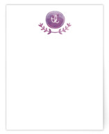 Vine Monogram Personalized Stationery