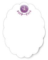 Vine Monogram Personalized Stationery