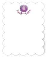 Vine Monogram Personalized Stationery