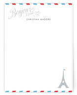 Petite Bonjour from Paris Personalized Stationery