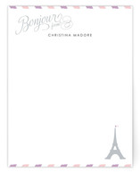 Petite Bonjour from Paris Personalized Stationery