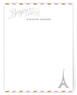 Petite Bonjour from Paris Personalized Stationery
