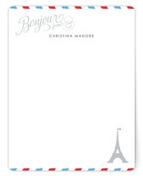 Petite Bonjour from Paris Personalized Stationery