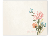 Watercolor Lotus Personalized Stationery