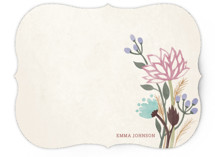 Watercolor Lotus Personalized Stationery