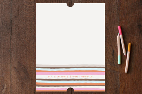 Vogue Stripes Personalized Stationery