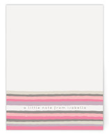 Vogue Stripes Personalized Stationery