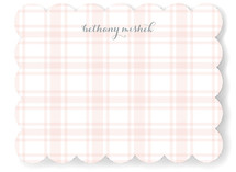 Perfect Plaid Personalized Stationery