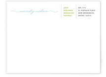Business or Pleasure Personalized Stationery
