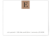 Letter Block Personalized Stationery