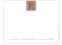 Letter Block Personalized Stationery
