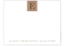 Letter Block Personalized Stationery
