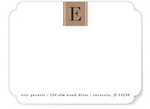 Letter Block Personalized Stationery