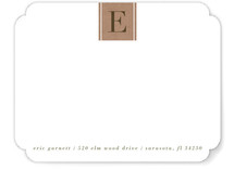 Letter Block Personalized Stationery