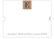 Letter Block Personalized Stationery