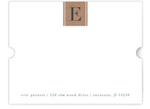 Letter Block Personalized Stationery