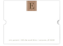 Letter Block Personalized Stationery