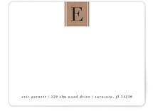 Letter Block Personalized Stationery