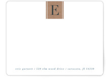 Letter Block Personalized Stationery