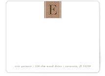 Letter Block Personalized Stationery