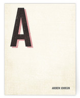 Initial Note Personalized Stationery