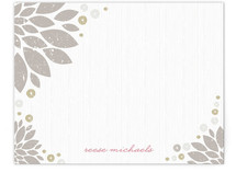 Golden Blooms Personalized Stationery