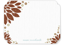 Golden Blooms Personalized Stationery