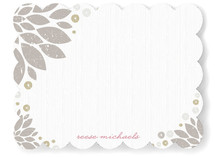 Golden Blooms Personalized Stationery