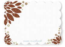 Golden Blooms Personalized Stationery