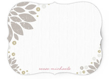 Golden Blooms Personalized Stationery