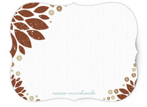 Golden Blooms Personalized Stationery