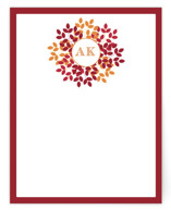 Wreath in Green Personalized Stationery