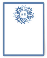 Wreath in Green Personalized Stationery