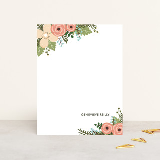 Posey Blush Personalized Stationery