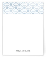 Distressed Hex Personalized Stationery