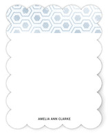 Distressed Hex Personalized Stationery