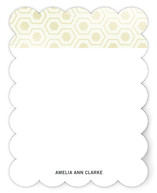 Distressed Hex Personalized Stationery