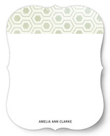 Distressed Hex Personalized Stationery