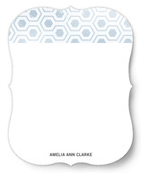 Distressed Hex Personalized Stationery