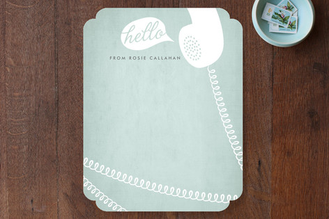 Cordial Hello Personalized Stationery