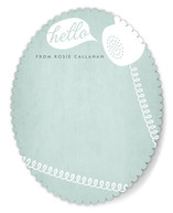 Cordial Hello Personalized Stationery