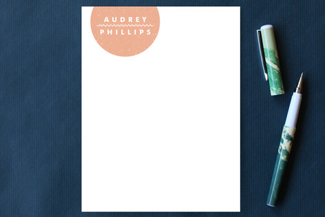 Simple Seal Stitch Personalized Stationery