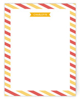 Flags and Stripes Personalized Stationery