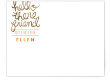 Hello There Friend Personalized Stationery
